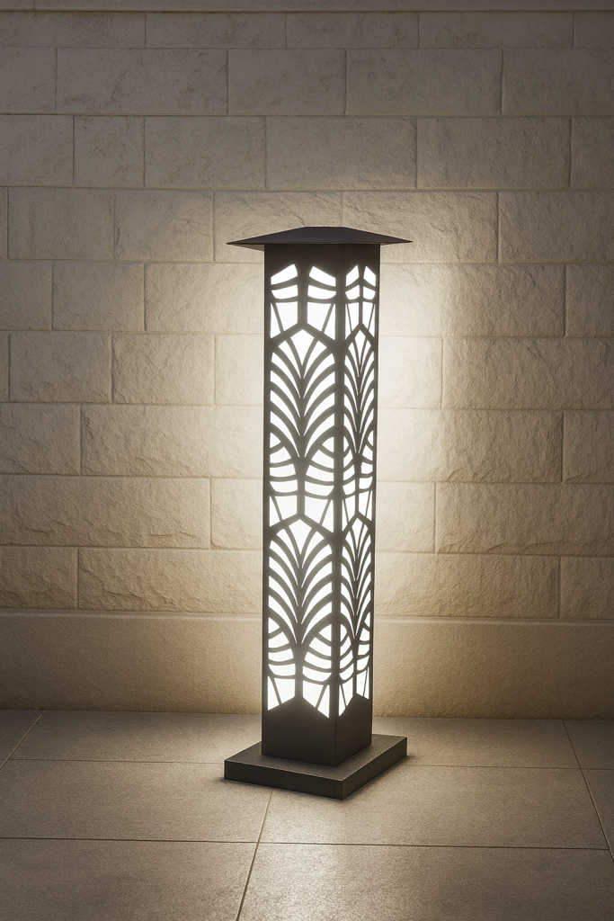 عمود أنارة - ديكور معدنى (3)